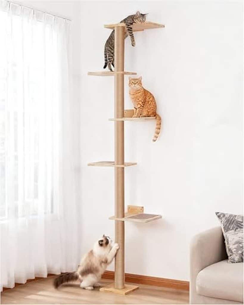 Test du grand arbre à chat mural Aechonow 204 cm