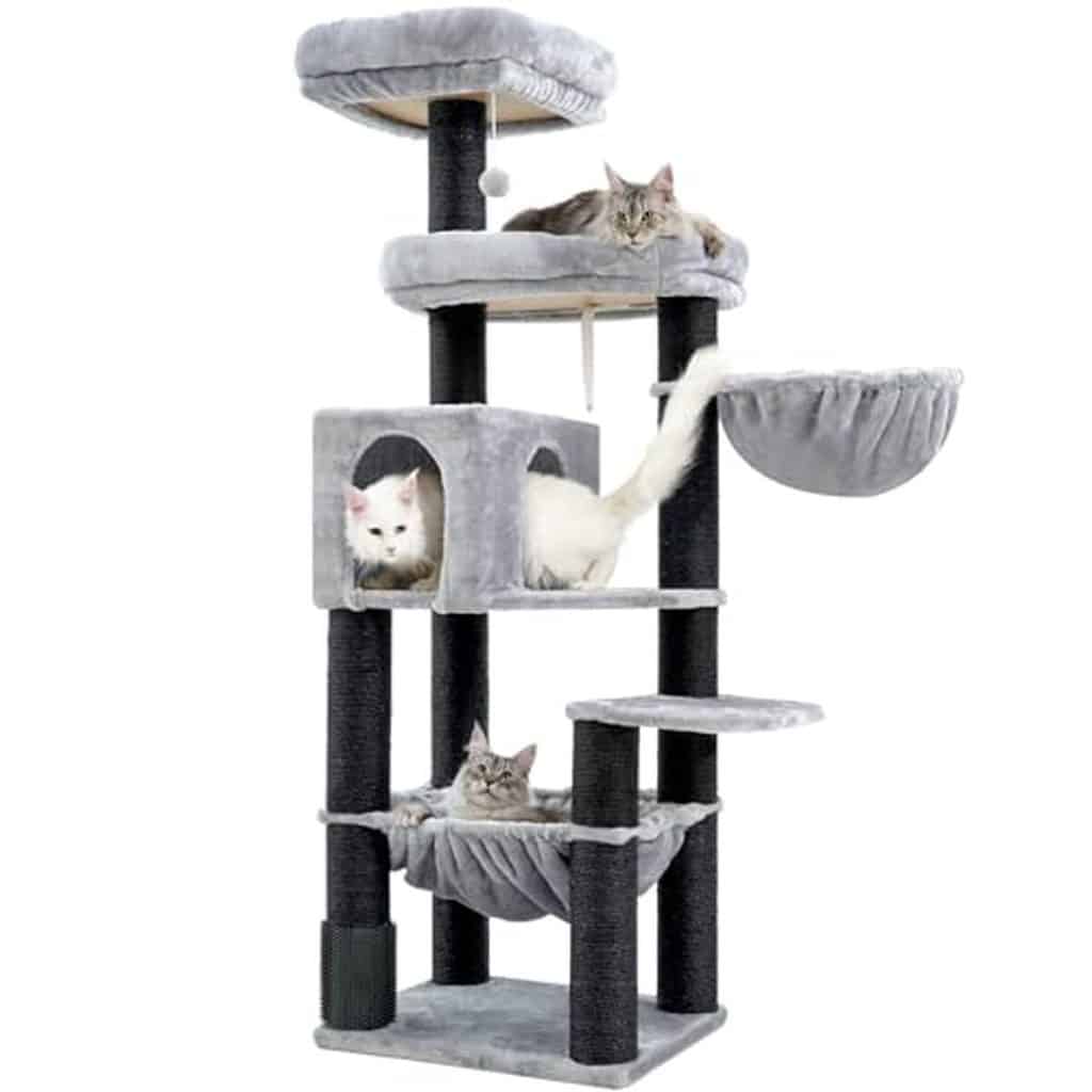 Test du grand arbre à chat XXL Hey-brother : idéal pour Maine Coon