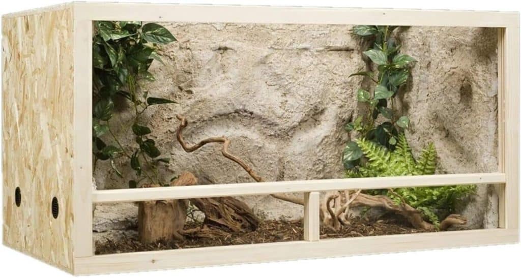 Test du terrarium en bois QLS 120 x 60 x 60 cm : aération et design en verre