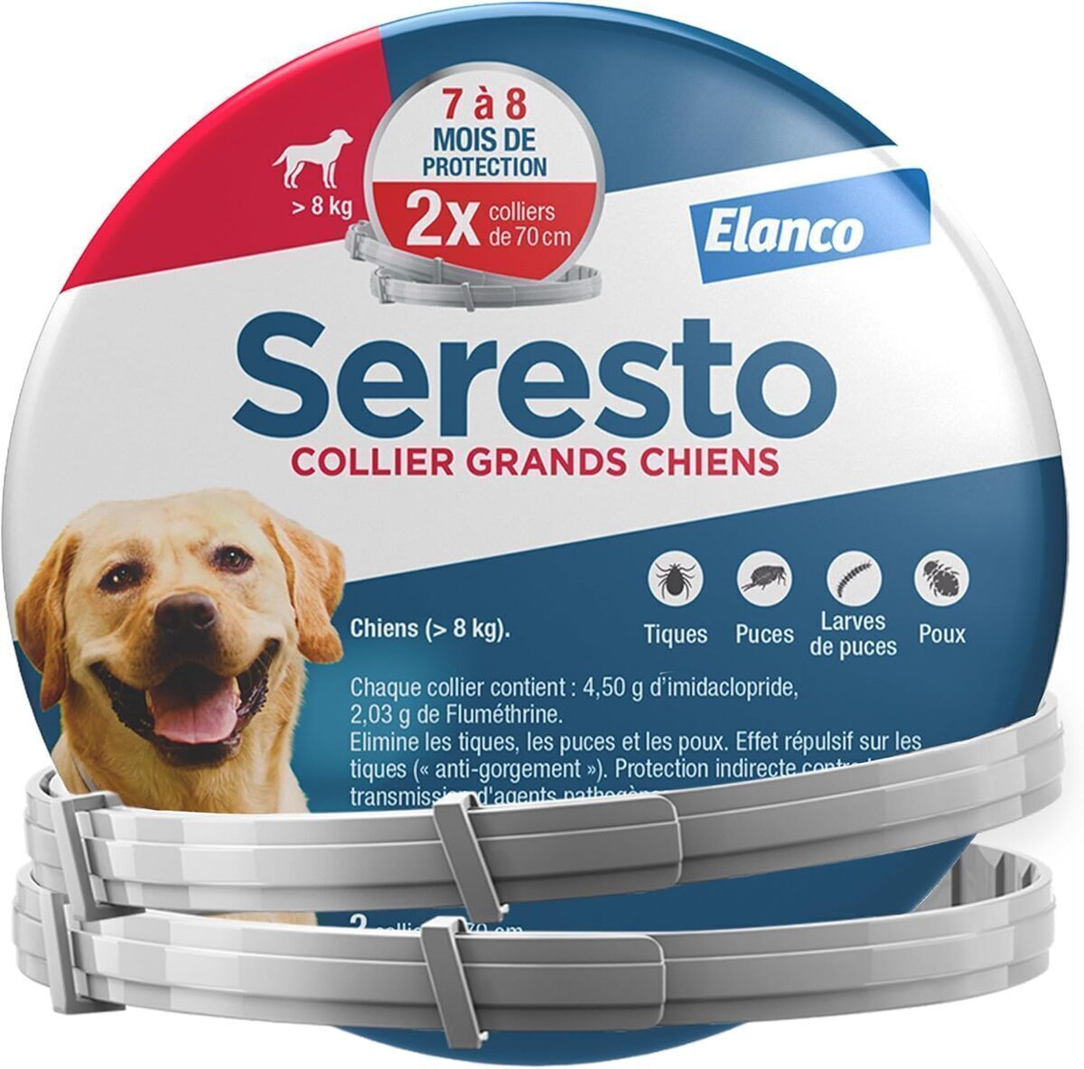 Test du collier Seresto pour grands chiens : protection anti-puces et tiques efficace