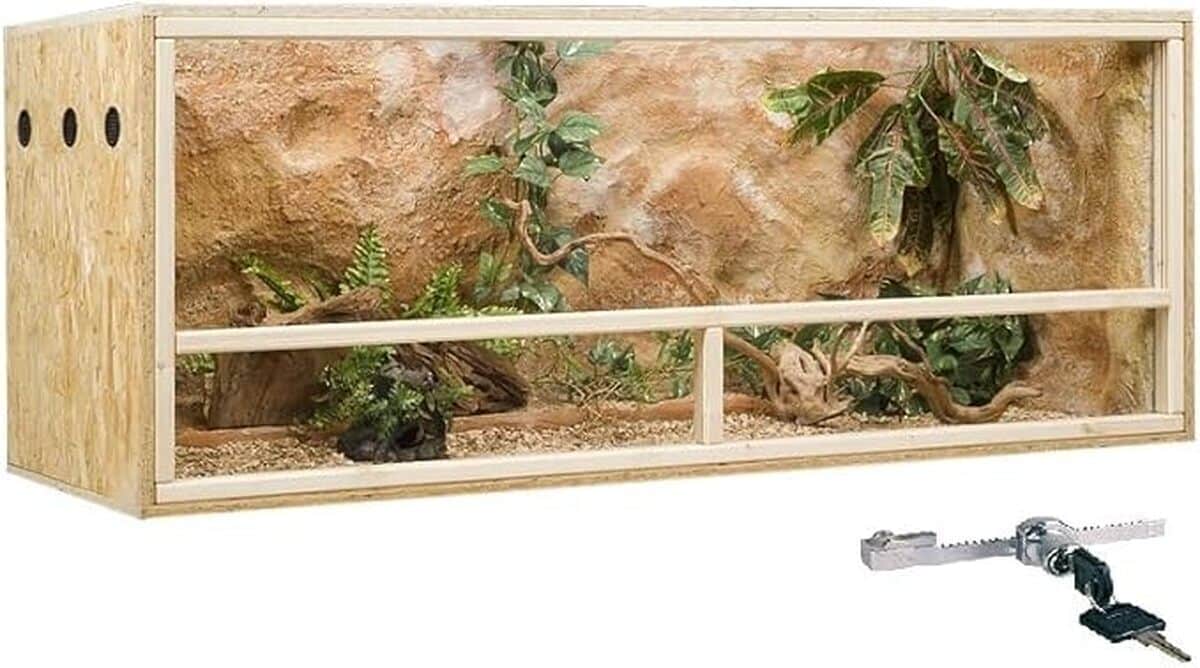 Test du terrarium GECKOX OSB 150 x 60 x 60 cm avec ventilation latérale