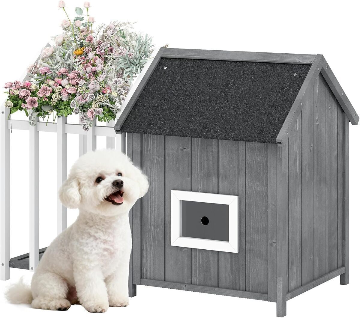 Test : niche extérieure en bois PawHut avec terrasse